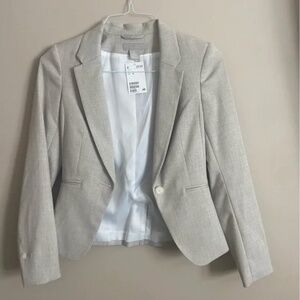 H&M Short Fitted Women's Cream Blazer